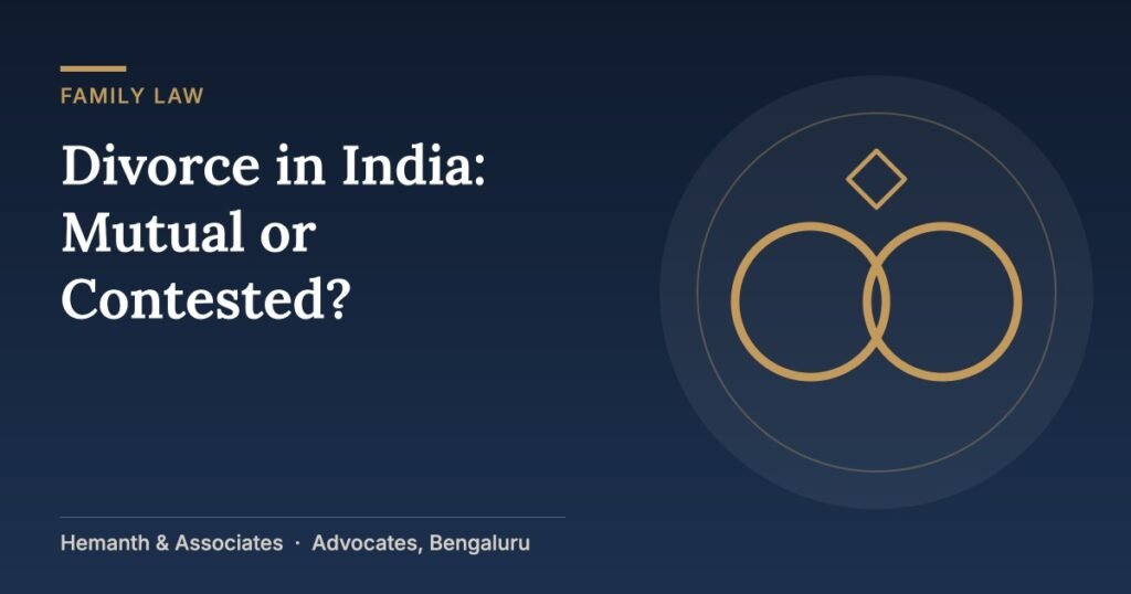 Two rings illustrating divorce in India
